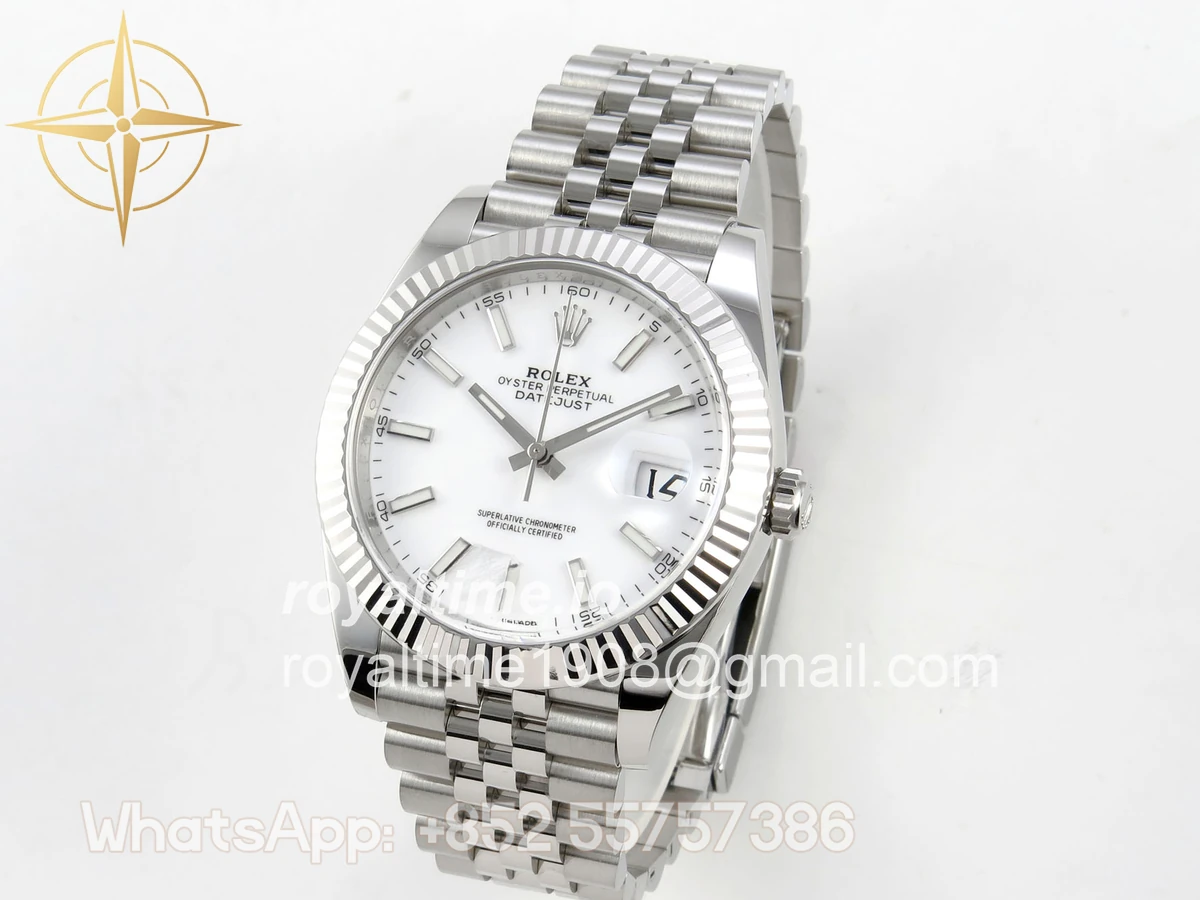 Rolex DateJust 41 126334 Clean Plus White Stick Dial on Jubilee Bracelet JH3235 (Free Sprung) Weighted 133g - Image 3