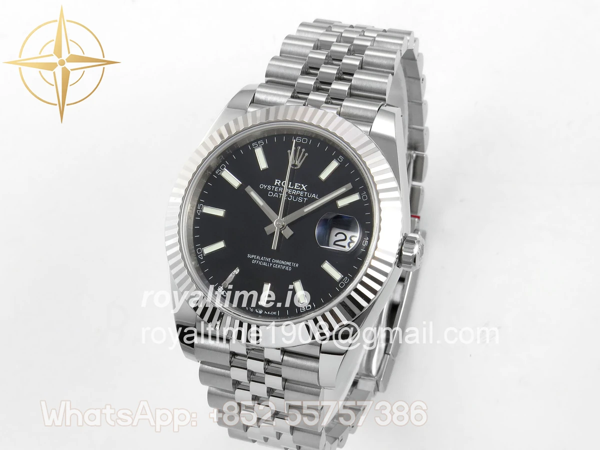 Rolex DateJust 41 126334 ERF Black Stick Dial on Jubilee Bracelet JH3235 (Free Sprung) Weighted 132g - Image 3