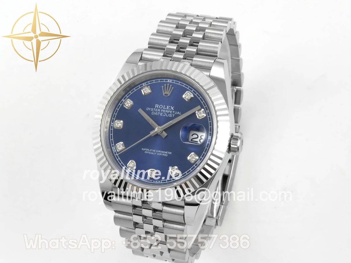 Rolex DateJust 41 126334 ERF Blue Diamonds Dial on Jubilee Bracelet JH3235 (Free Sprung) Weighted 132g - Image 3