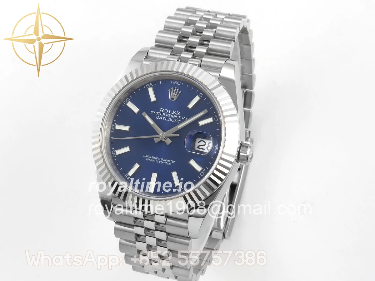 Rolex DateJust 41 126334 ERF Blue Stick Dial on Jubilee Bracelet JH3235 (Free Sprung) Weighted 132g - Image 3