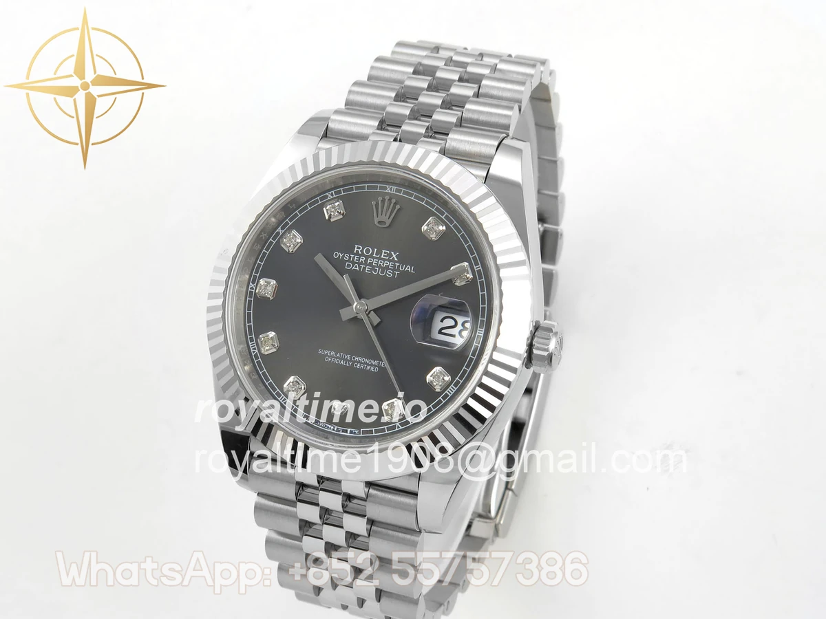 Rolex DateJust 41 126334 ERF Gray Diamonds Dial on Jubilee Bracelet JH3235 (Free Sprung) Weighted 132g - Image 3