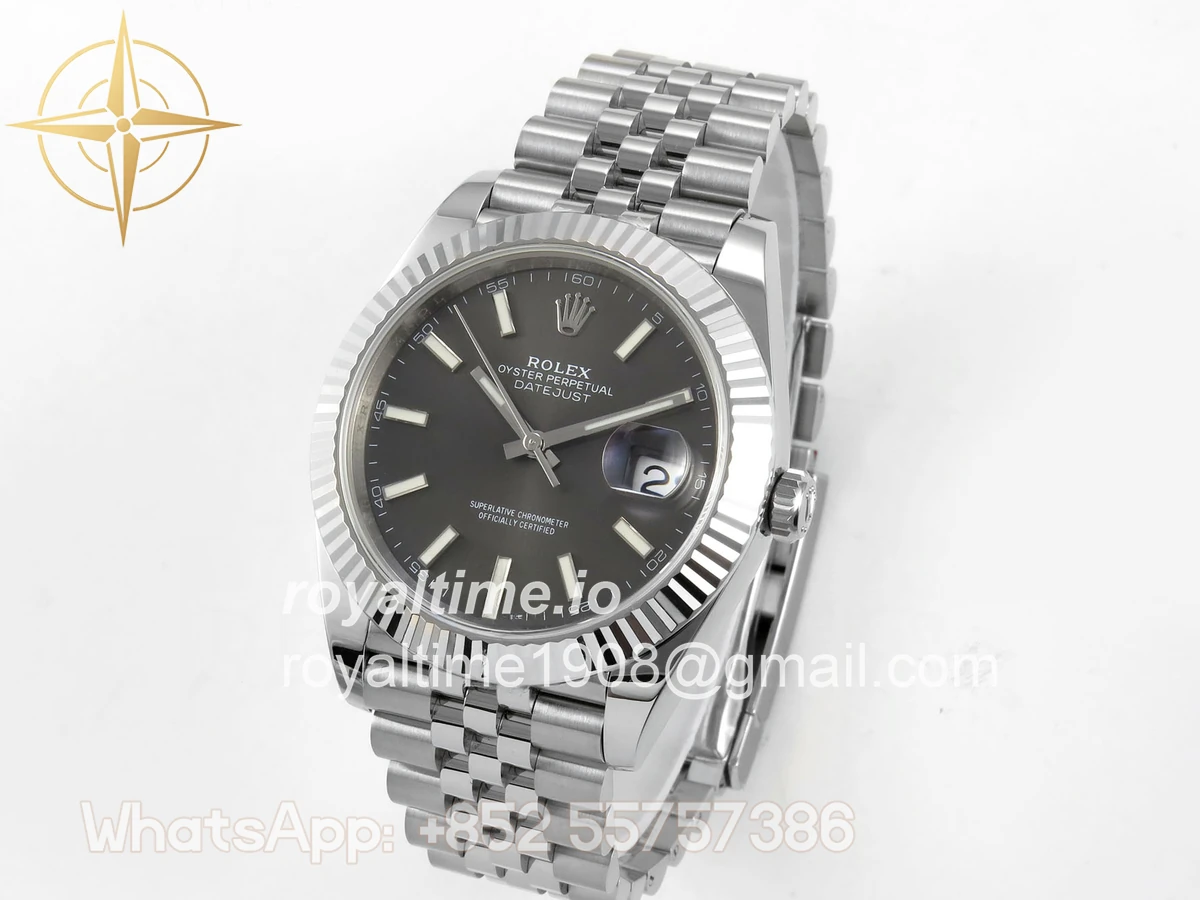 Rolex DateJust 41 126334 ERF Gray Stick Dial on Jubilee Bracelet JH3235 (Free Sprung) Weighted 132g - Image 3
