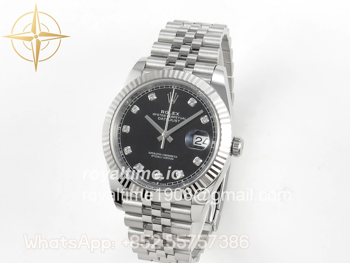 Rolex DateJust 41mm 126334 ARF Black Diamonds Dial on Jubilee Bracelet DD3235 - Image 3