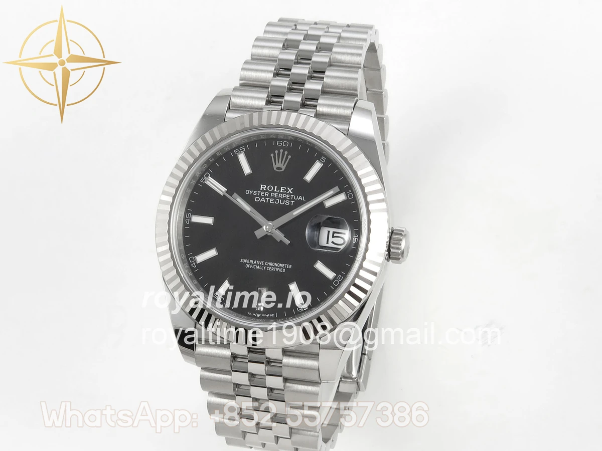 Rolex DateJust 41mm 126334 ARF Black Stick Dial on Jubilee Bracelet DD3235 - Image 3