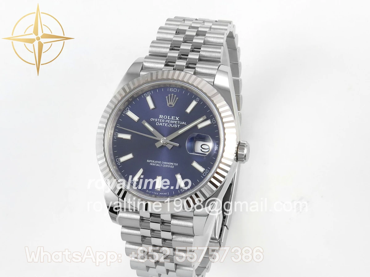 Rolex DateJust 41mm 126334 ARF Blue Stick Dial on Jubilee Bracelet DD3235 - Image 3