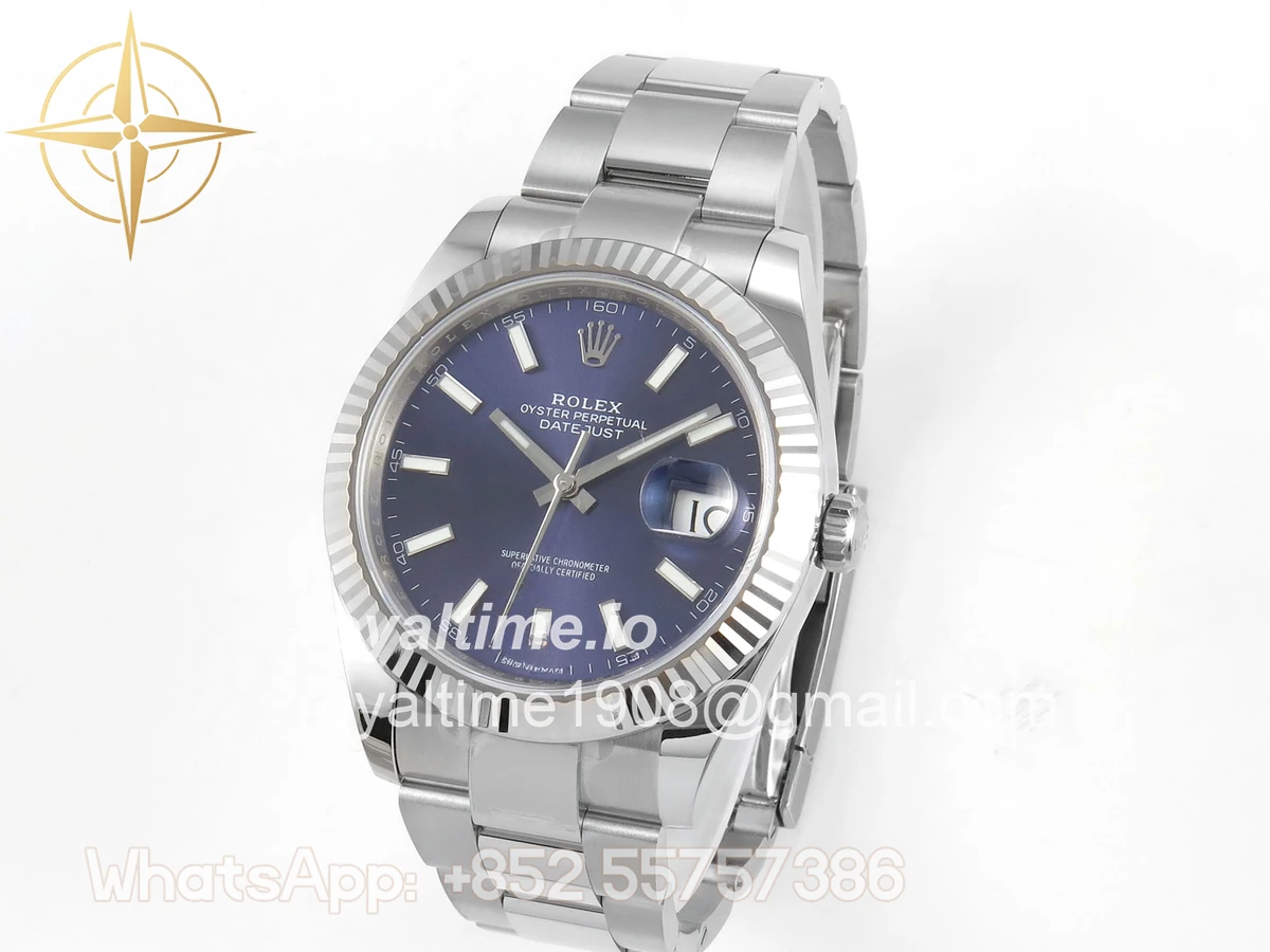 Rolex DateJust 41mm 126334 ARF Blue Stick Dial on Oyster Bracelet DD3235 - Image 3