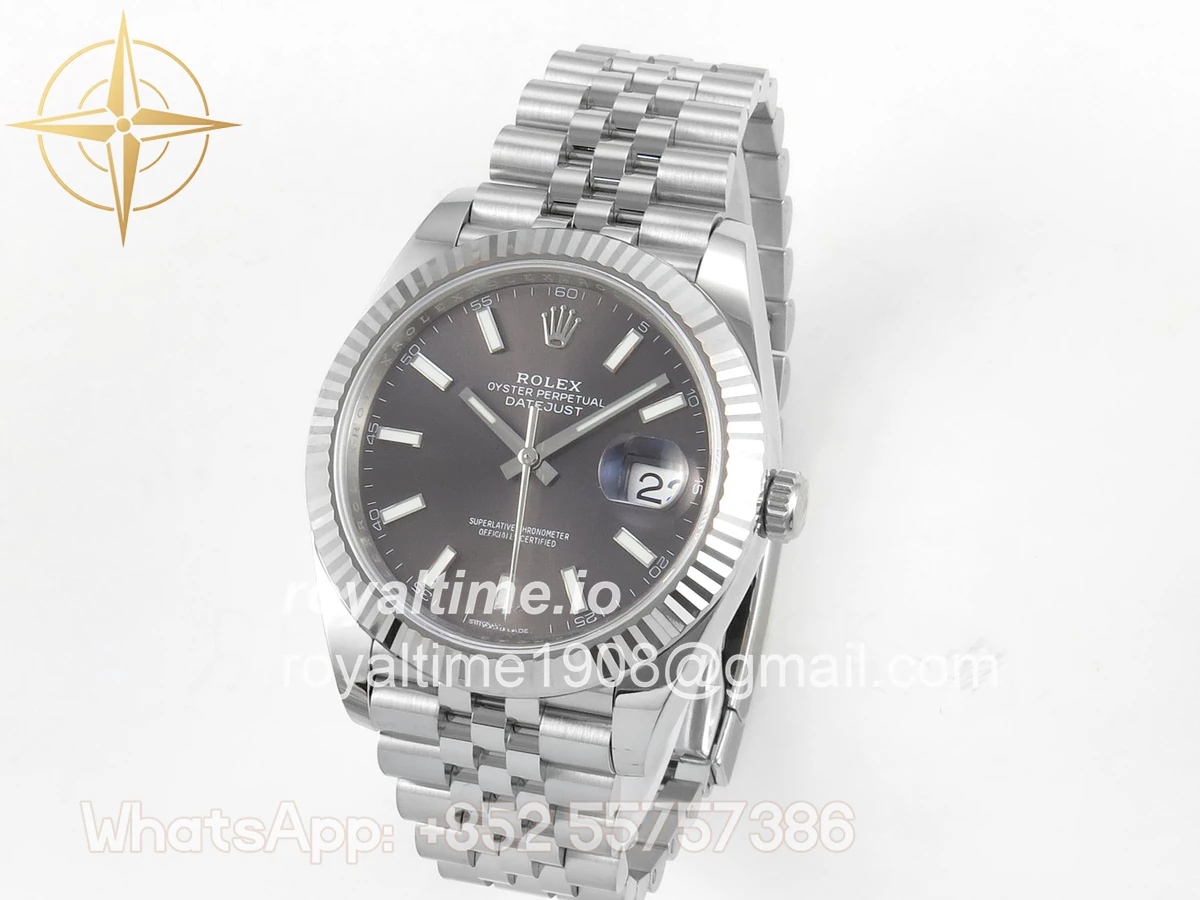 Rolex DateJust 41mm 126334 ARF Gray Stick Dial on Jubilee Bracelet DD3235 - Image 3