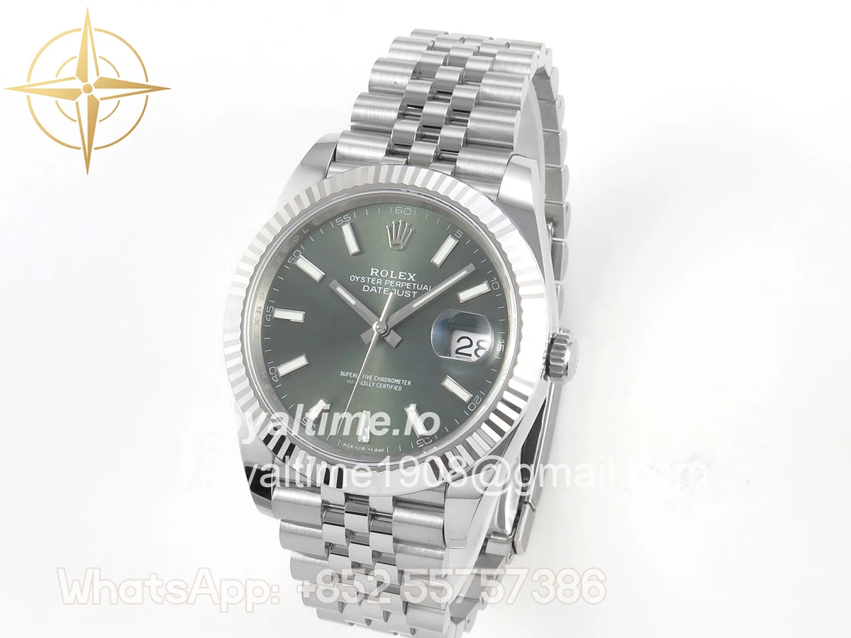 Rolex DateJust 41mm 126334 ARF Green Stick Dial on Jubilee Bracelet DD3235 - Image 3
