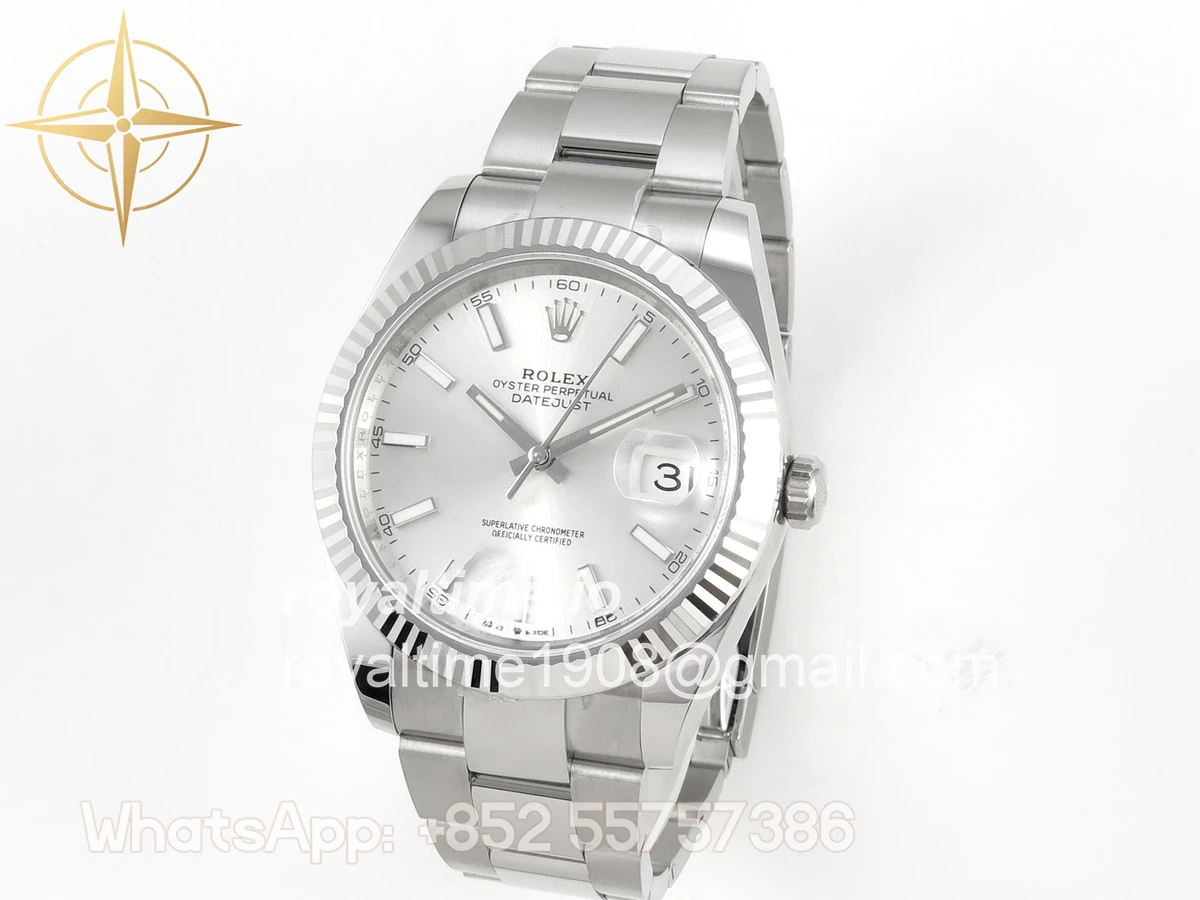 Rolex DateJust 41mm 126334 ARF Sliver Stick Dial on Oyster Bracelet DD3235 - Image 3