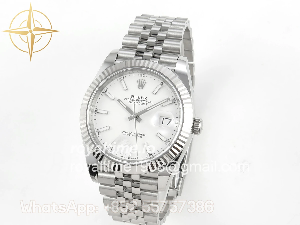 Rolex DateJust 41mm 126334 ARF White Stick Dial on Jubilee Bracelet DD3235 - Image 3