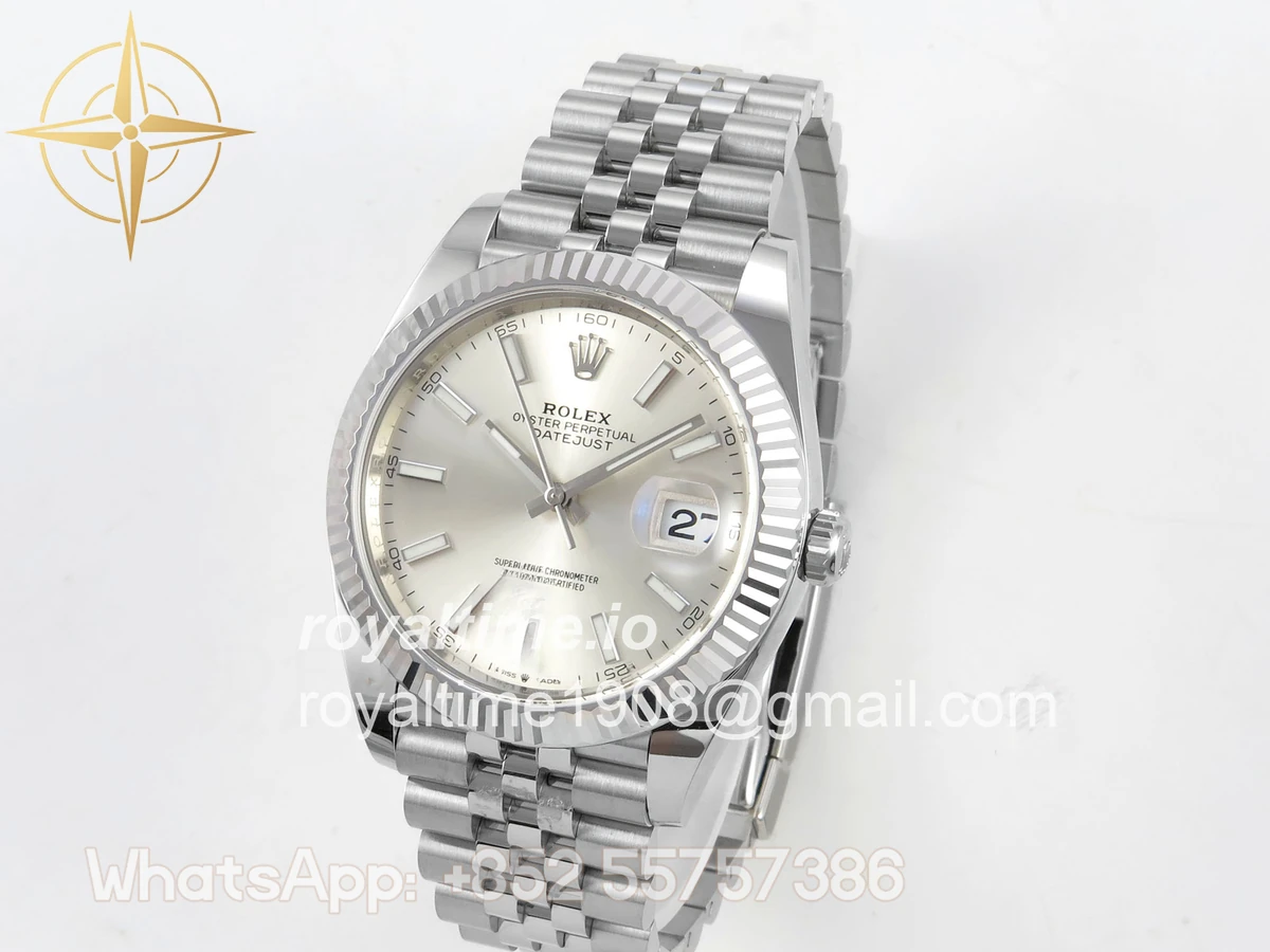 Rolex DateJust 41mm 126334 Clean Plus Silver Stick Dial on Jubilee Bracelet DD3235 - Image 3