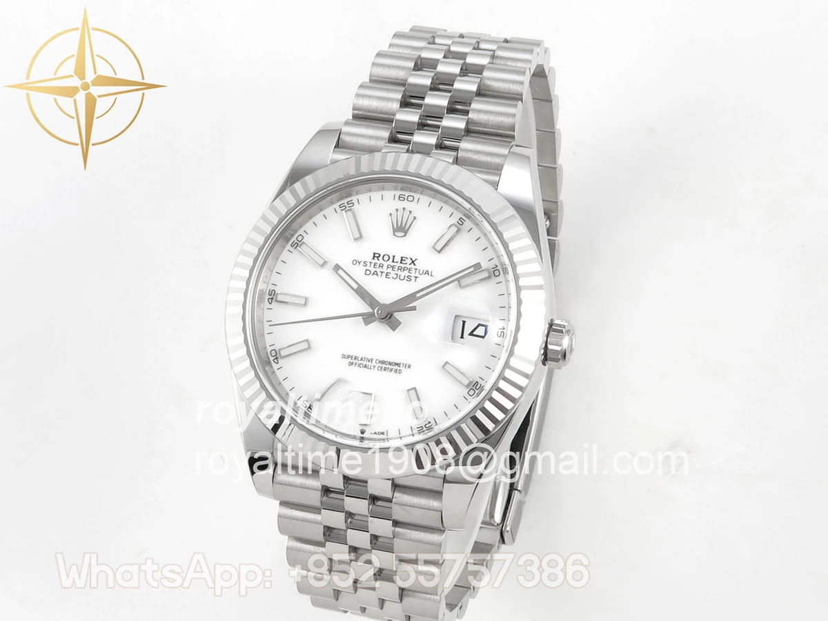 Rolex DateJust 41mm 126334 Clean Plus White Stick Dial on Jubilee Bracelet DD3235 - Image 3