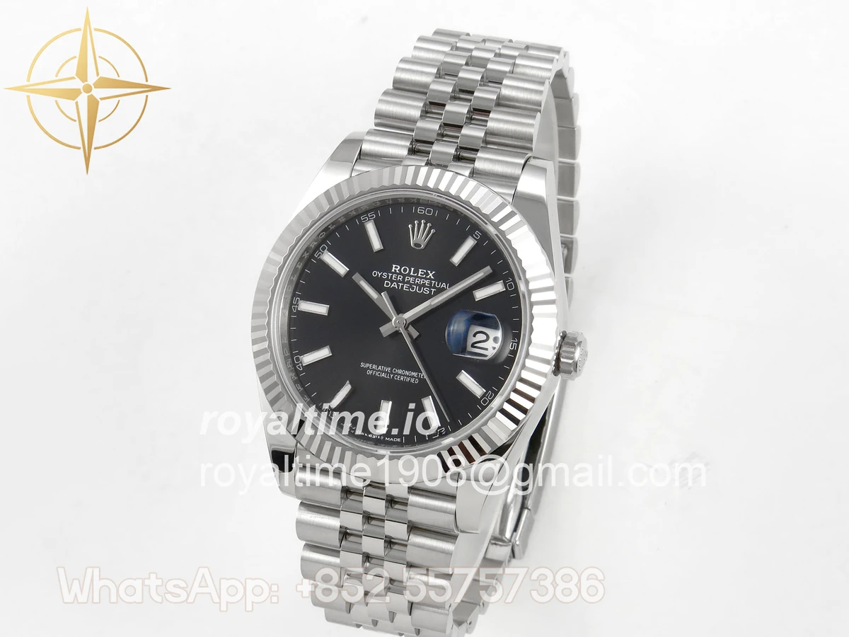 Rolex DateJust 41 126334 SCF 904L Steel Black Stick Dial on Jubilee Bracelet A3235 - Image 3