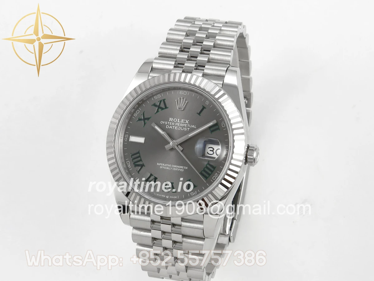Rolex DateJust 41 126334 SCF 904L Steel Gray Roman Dial on Jubilee Bracelet A3235 - Image 3