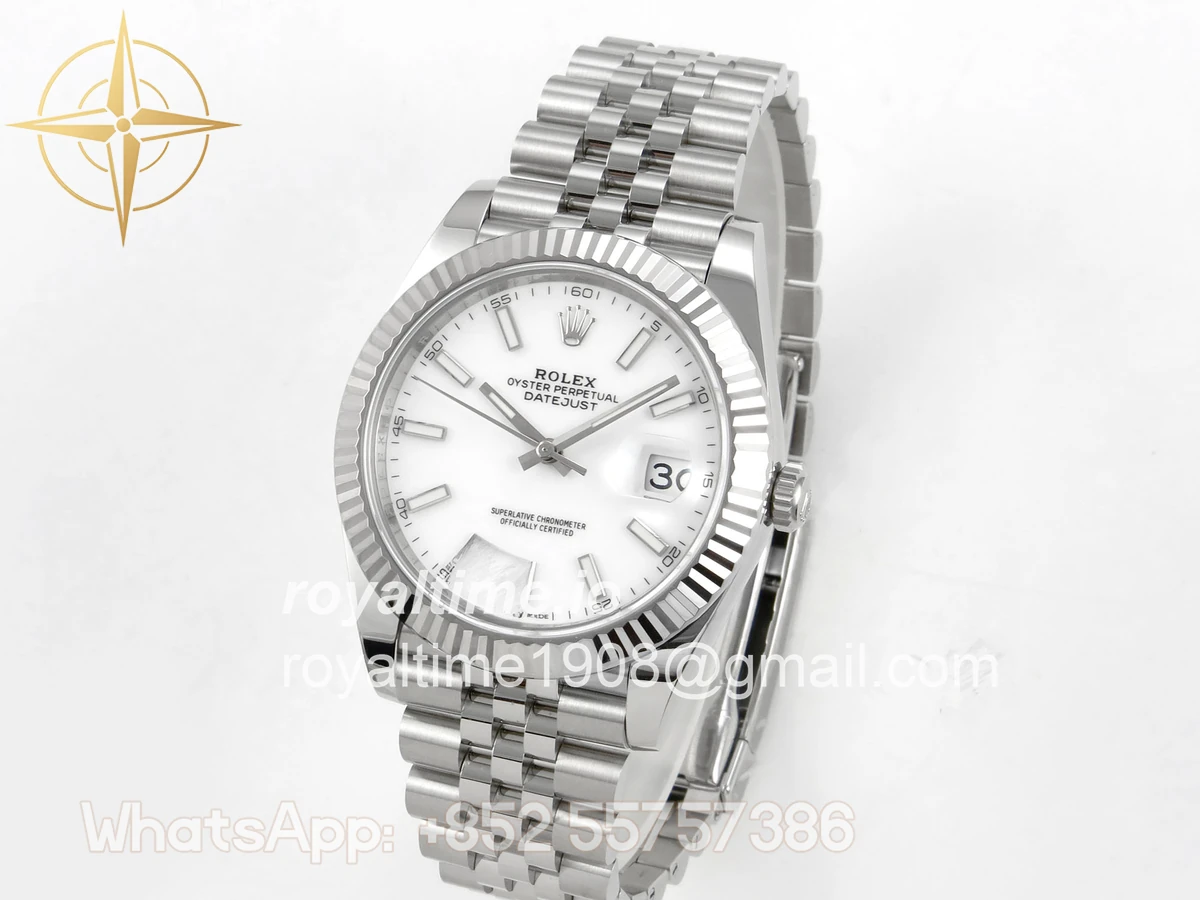 Rolex DateJust 41 126334 SCF 904L Steel White Stick Dial on Jubilee Bracelet A3235 - Image 3