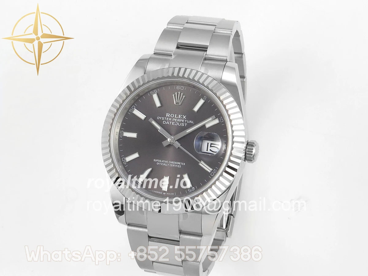 Rolex DateJust 41mm 126334 ARF Gray Stick Dial on Oyster Bracelet DD3235 - Image 3