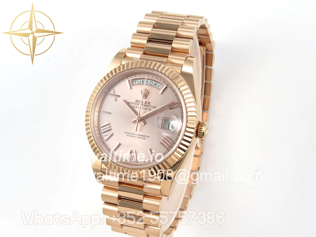 Rolex DayDate 40 228235 ARF RG Roman Dial on President Bracelet VR3255 - Image 3