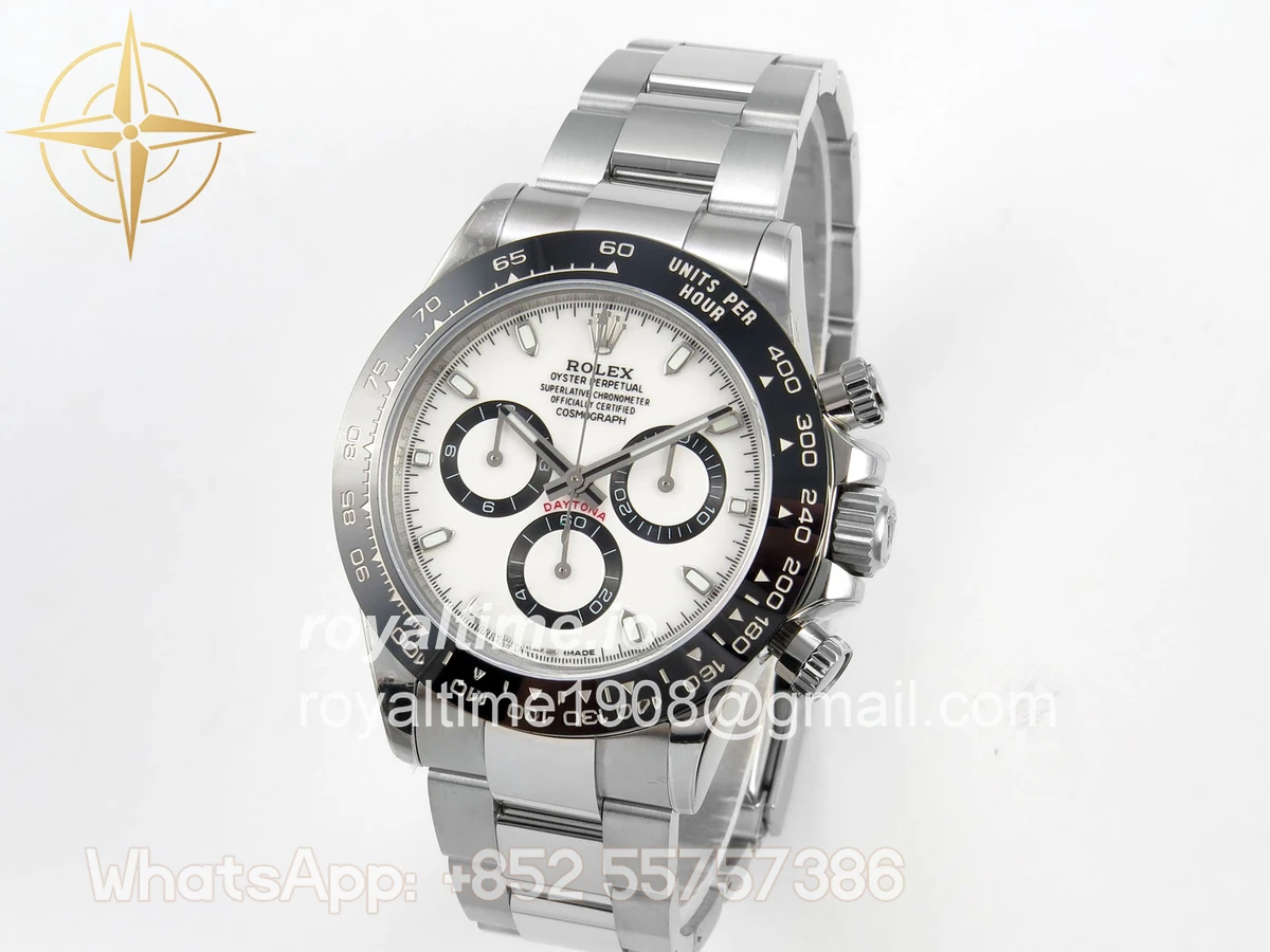 Rolex Daytona 116500 UFO White Dial on Bracelet UF4130 (Free Sprung) - Image 3