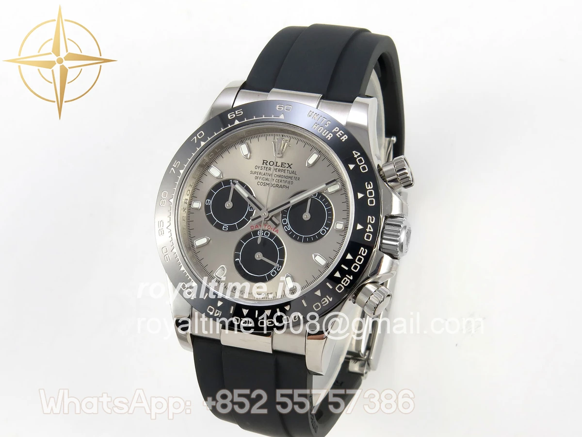 Rolex Daytona 116519 UFO Gray Dial on Oysterflex Strap UF4130 (Free Sprung) - Image 3