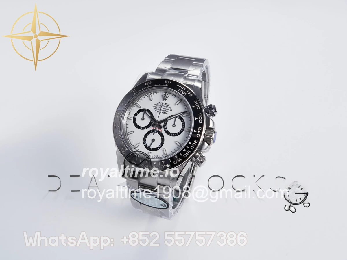 Rolex Daytona 126500 UFO 904L Steel White Dial on SS Bracelet UF4131 (Free Sprung) - Image 3