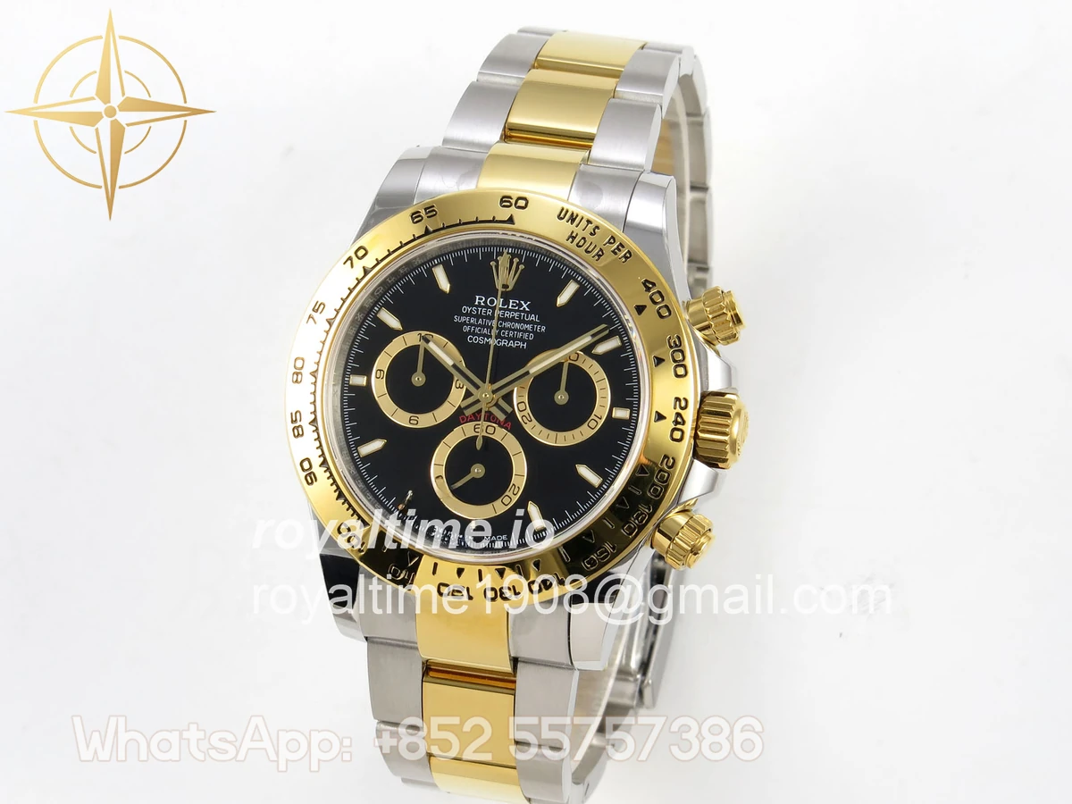 Rolex Daytona 126503 SS/YG UFO Black Dial on SS/YG Bracelet UF4131 (Free Sprung) - Image 3