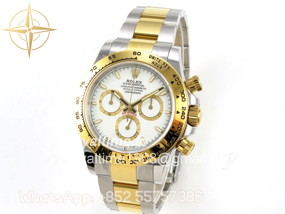 Rolex Daytona 126503 SS/YG UFO White Dial on SS/YG Bracelet UF4131 (Free Sprung) - Image 3