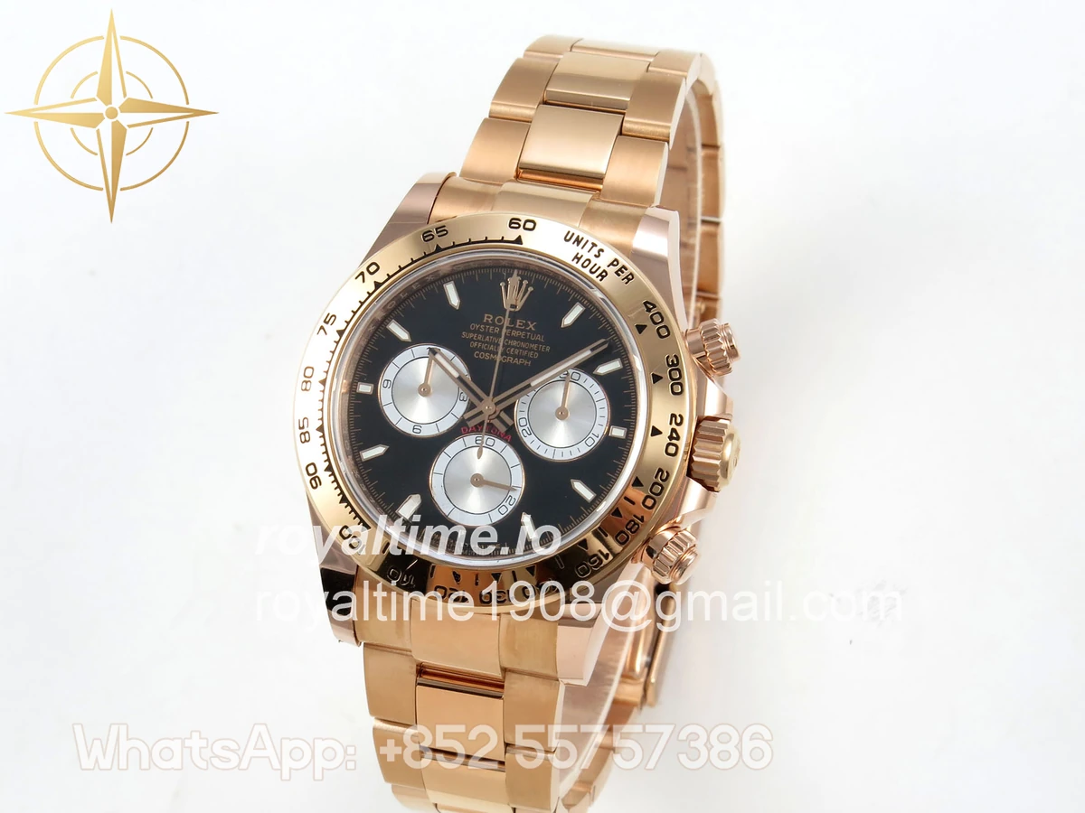 Rolex Daytona 126505 BTF Black/Silver Stick Dial on RG Braclet DD4131 (Weighted) 220g - Image 3