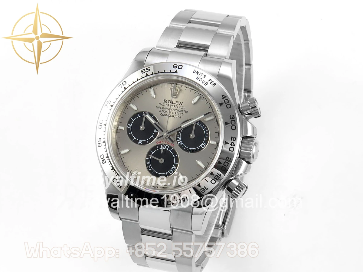 Rolex Daytona 126509 904L SS UFO Silver Dial Black Subdial On 904L SS Bracelet UF4131 (Free Sprung) - Image 3