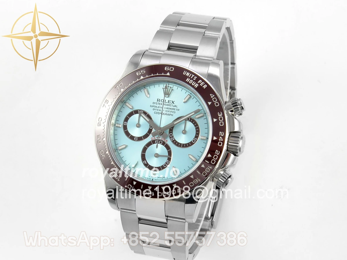Rolex Daytona 126506 UFO Ice Blue Stick Dial on Bracelet UF4131 (Free Sprung) - Image 3