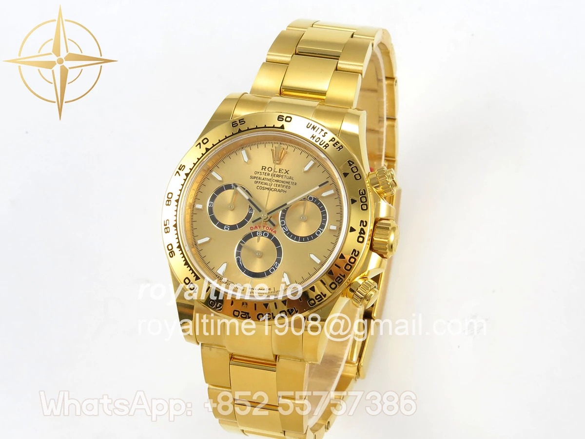Rolex Daytona 126508 BTF YG Dial on YG Braclet DD4131 (Weighted) 220g - Image 3