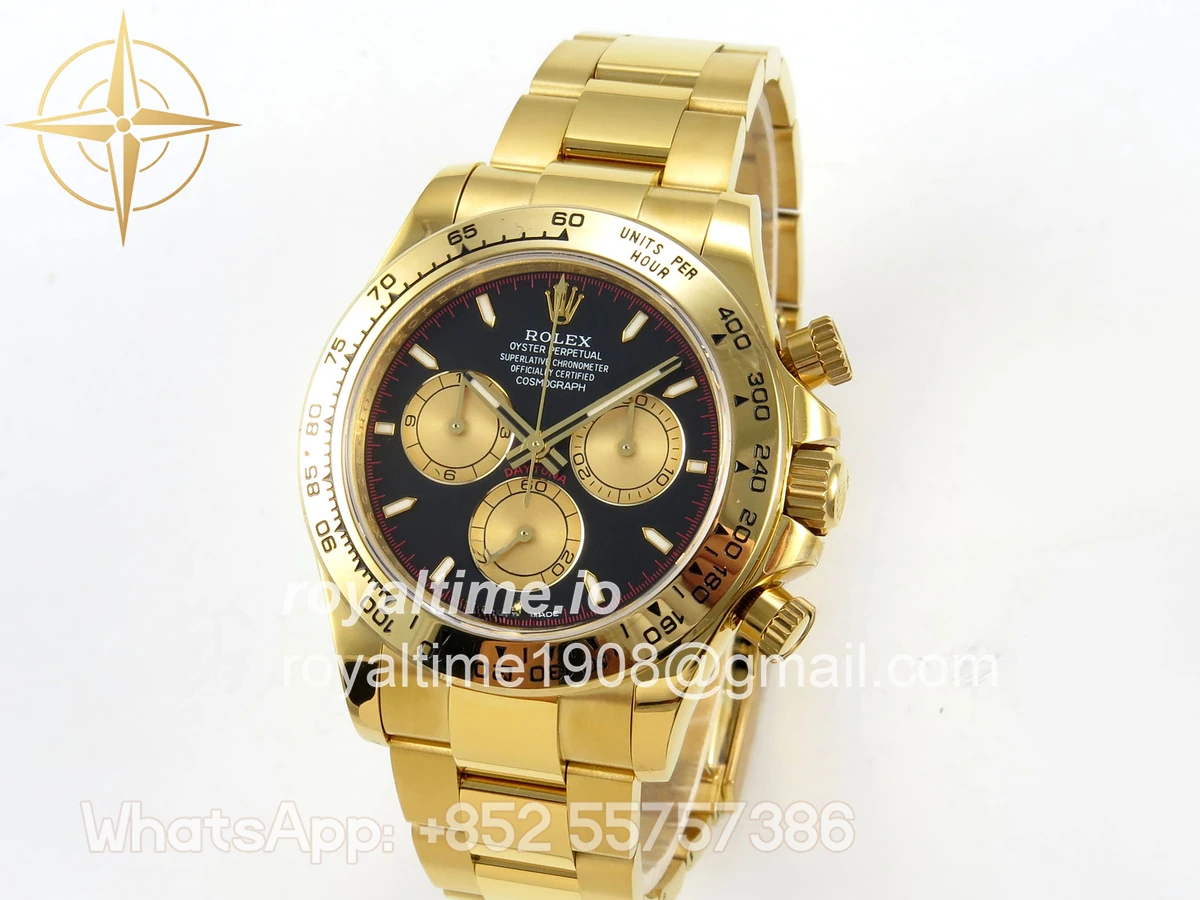 Rolex Daytona 126508 YG UFO Black/YG Dial on YG Bracelet UF4131 (Free Sprung) - Image 3