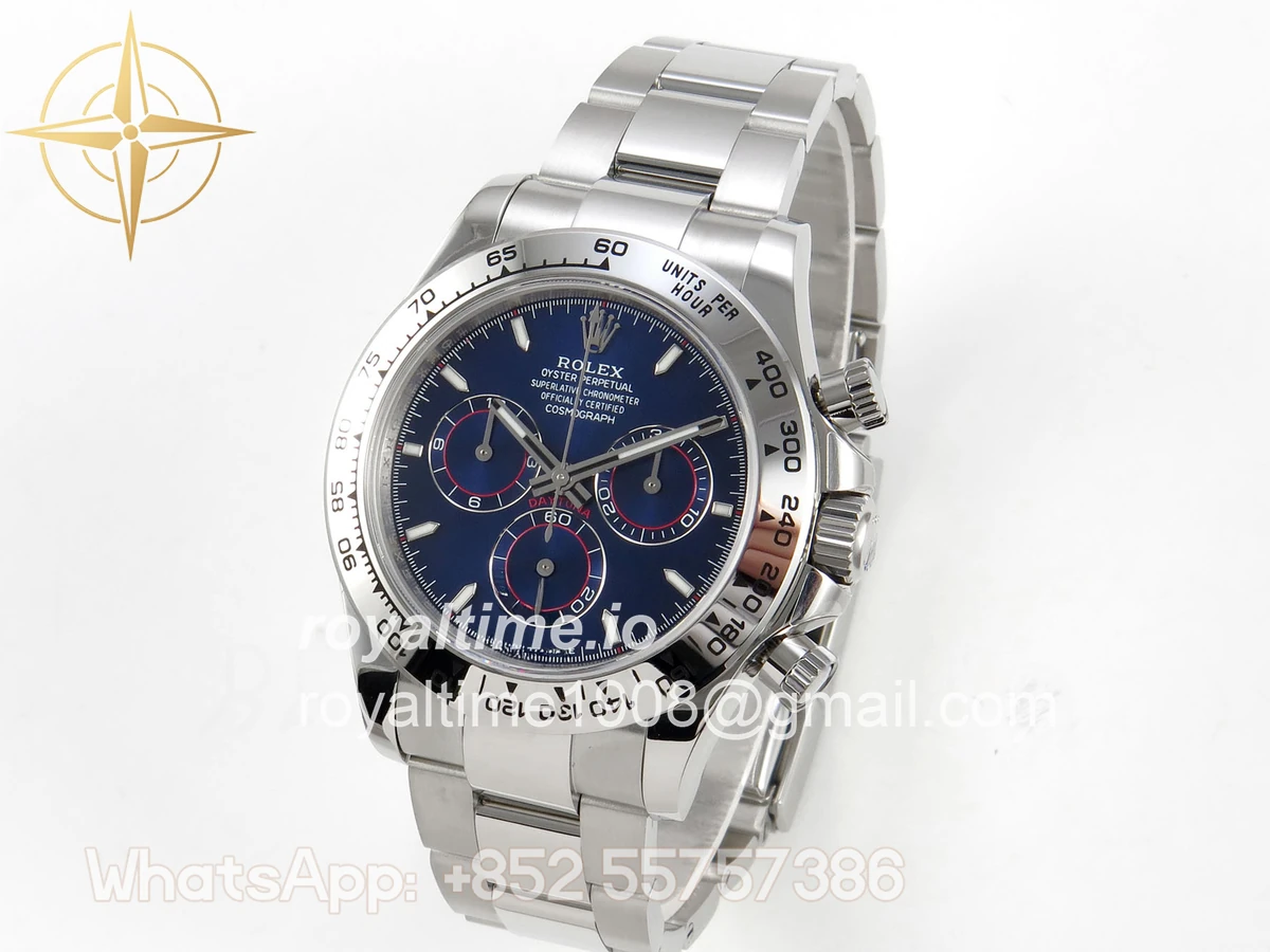 Rolex Daytona 126509 904L SS UFO Blue Dial Stick Marker On 904L SS Bracelet UF4131 (Free Sprung) - Image 3