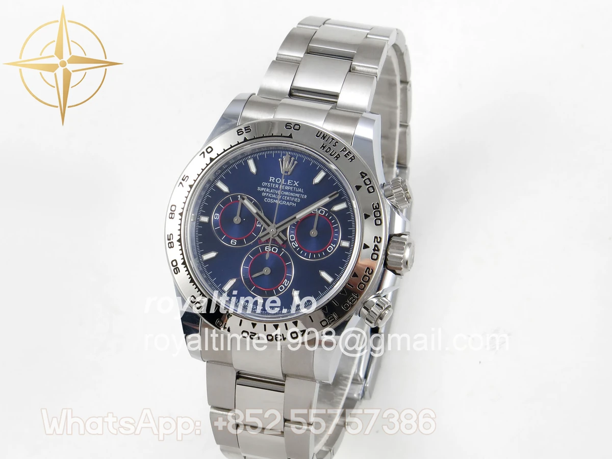 Rolex Daytona 126509 BTF Blue Dial on SS Braclet DD4131 (Weighted) 220g - Image 3