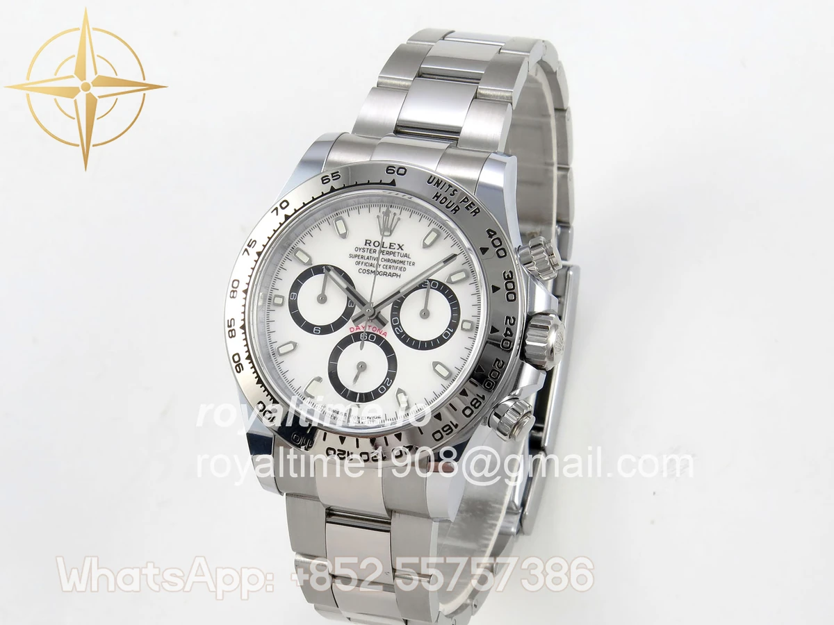 Rolex Daytona 126509 BTF White Dial on SS Braclet DD4131 (Weighted) 220g - Image 3