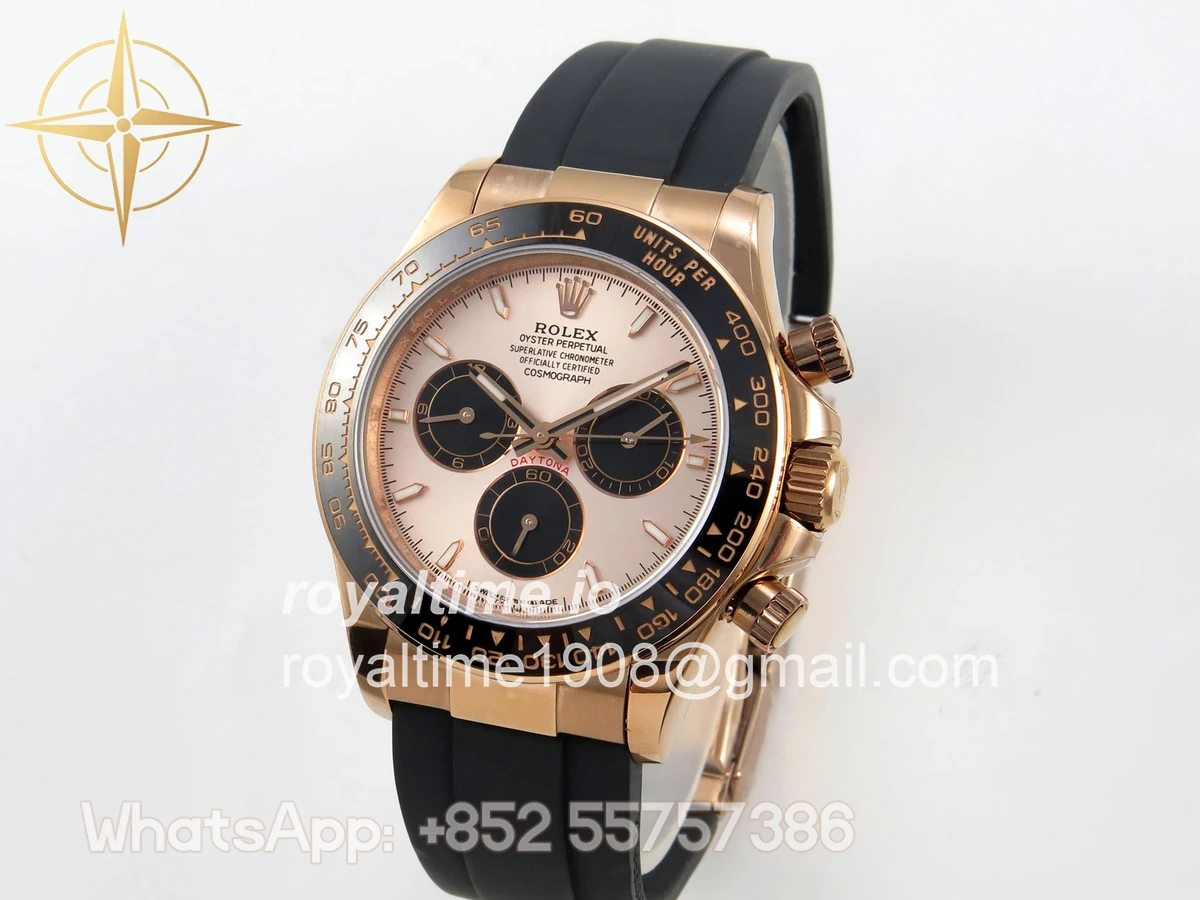 Rolex Daytona 126515 QF RG/Black Dial on Oysterflex Strap JH4131 V18 (Free Sprung) Weighted 157g - Image 3
