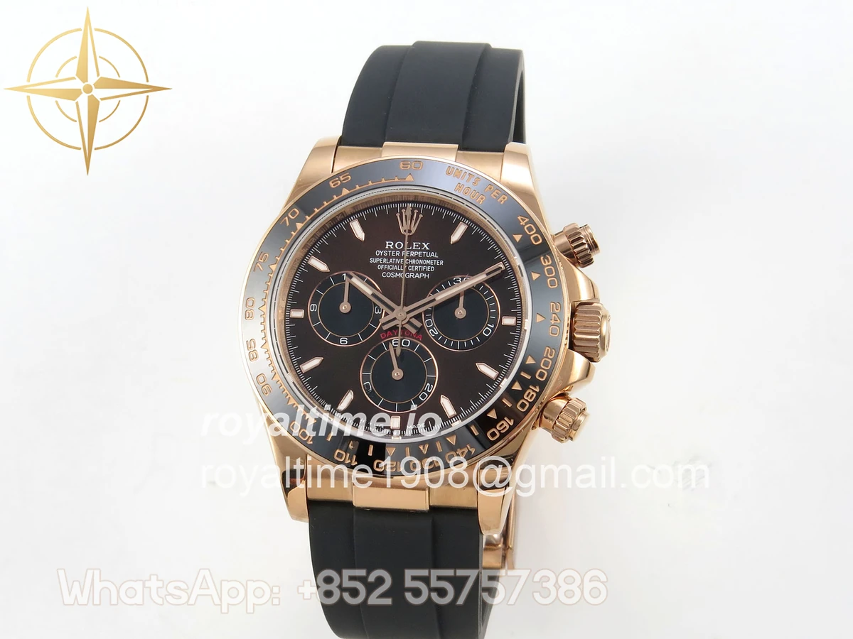 Rolex Daytona 126515 RG 3CF Chocolate Dial on Oysterflex Strap DD4131 (Gain Weight) - Image 3