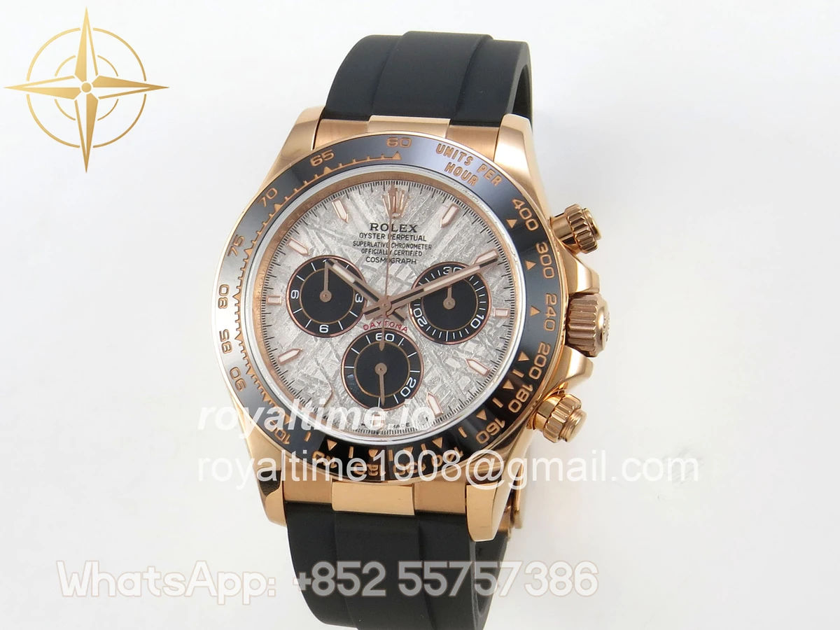 Rolex Daytona 126515 RG 3CF Meteorite Dial on Oysterflex Strap DD4131 (Gain Weight) - Image 3