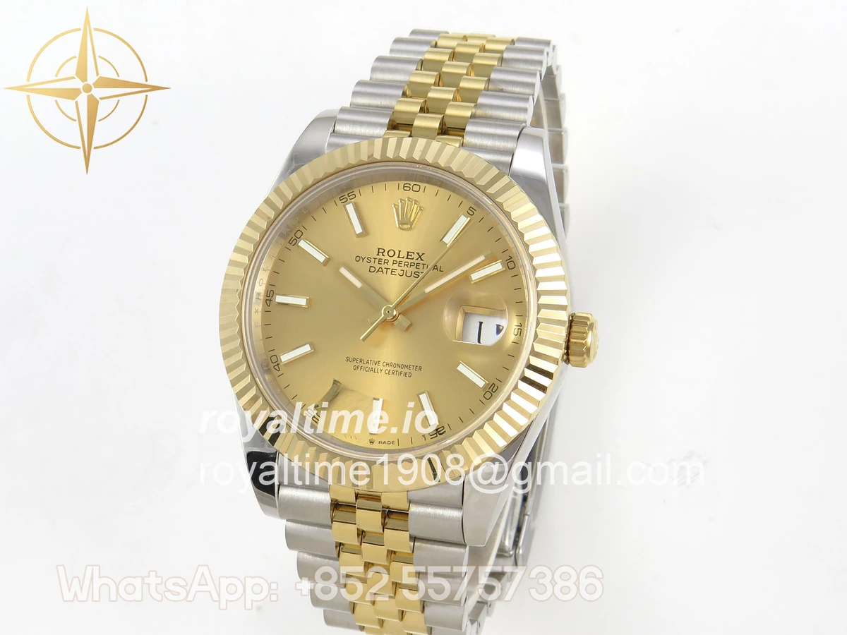 Rolex DateJust 41 126333 QF 904L Steel YG Stick Dial on SS/YG Jubilee Bracelet QF3235 (145g) - Image 3
