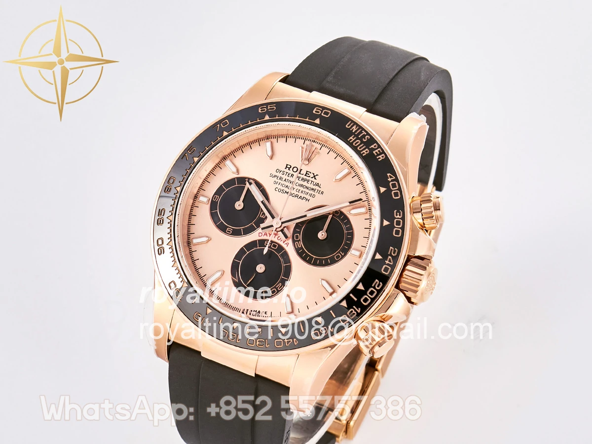 Rolex Daytona 126515 TMF RG/Black Dial on Oysterflex Strap DD4131 - Image 3