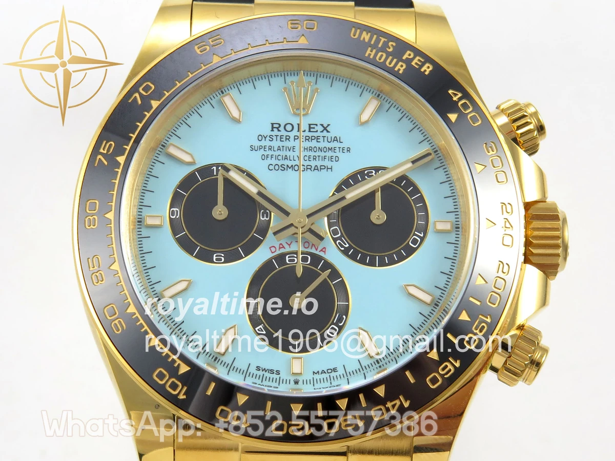 Rolex Daytona 126518 ARF Tiffany Blue Dial on Oysterflex Strap DD4131 V2 (Weighted) - Image 2