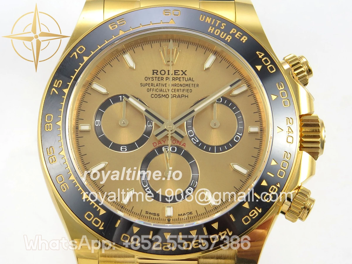 Rolex Daytona 126518 ARF YG Dial on Oysterflex Strap DD4131 V2 (Weighted) - Image 3