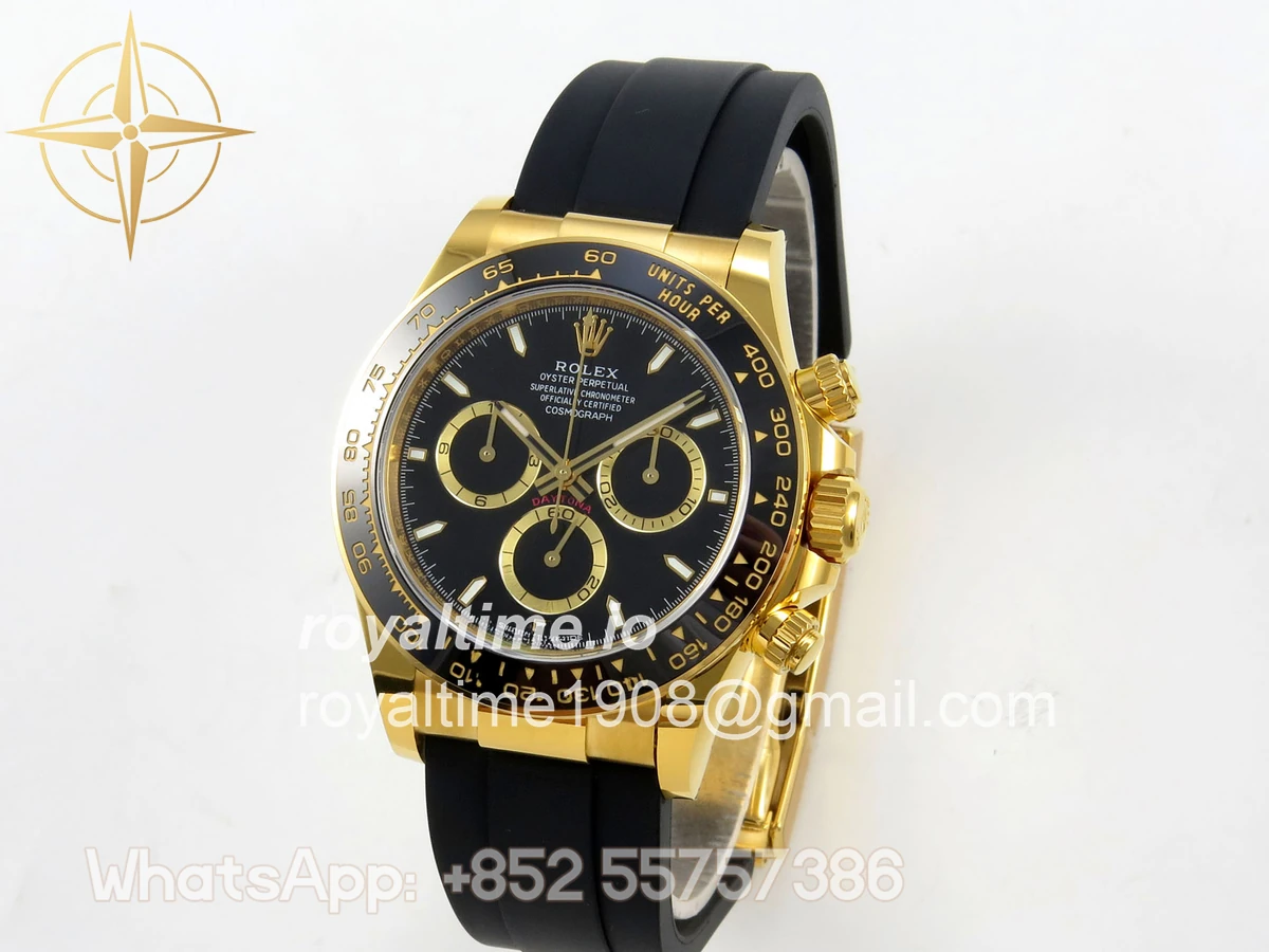 Rolex Daytona 126518 BTF Black Dial on Oysterflex Strap DD4131 (Weighted) 162g - Image 3