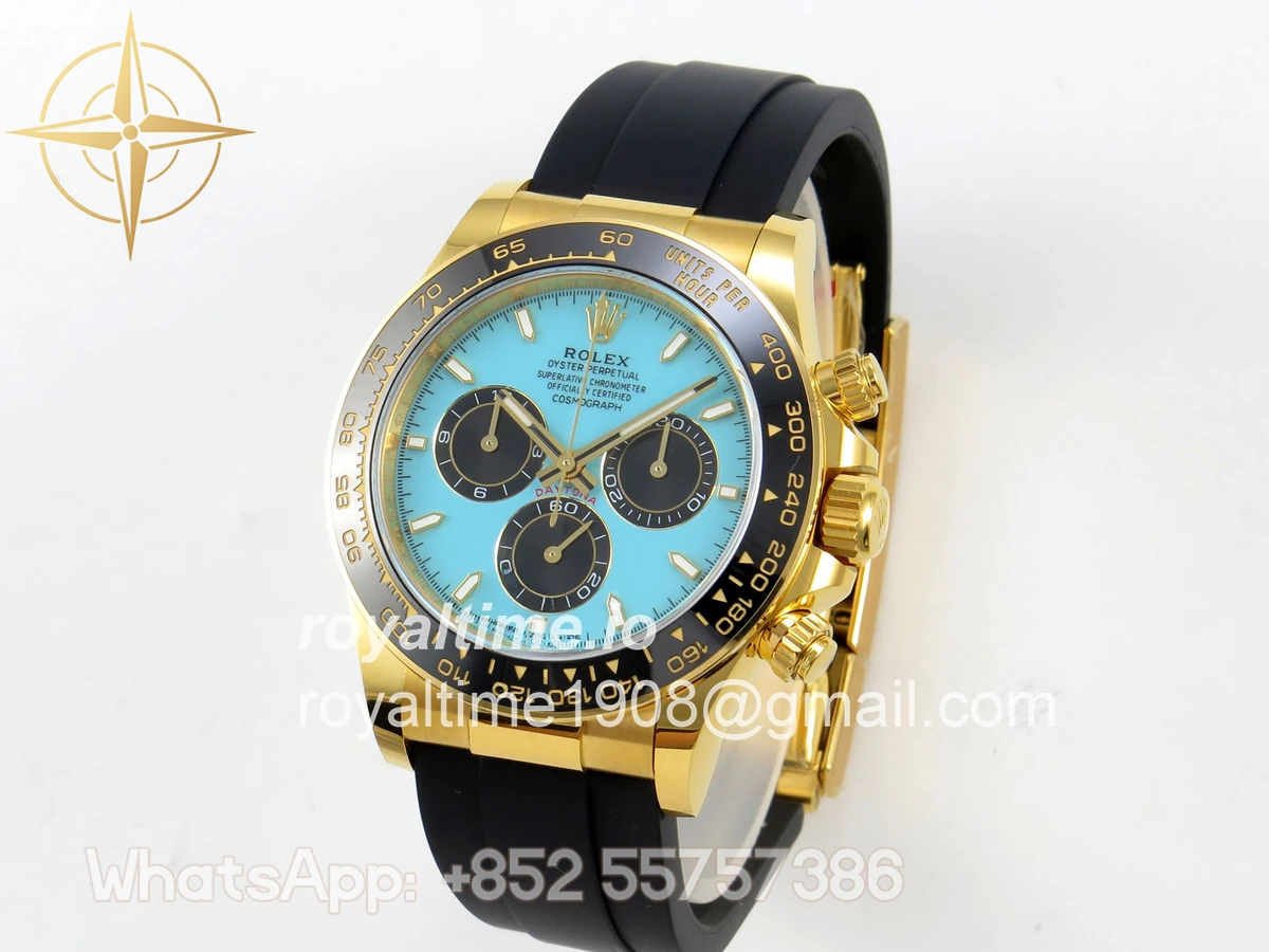 Rolex Daytona 126518 BTF Tiffany Dial on Oysterflex Strap DD4131 (Weighted) 162g - Image 3