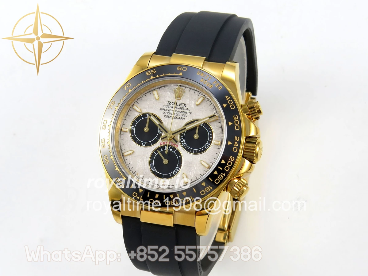 Rolex Daytona 126518 QF Meteorite Dial on Oysterflex Strap JH4131 V18 (Free Sprung) Weighted 157g - Image 3