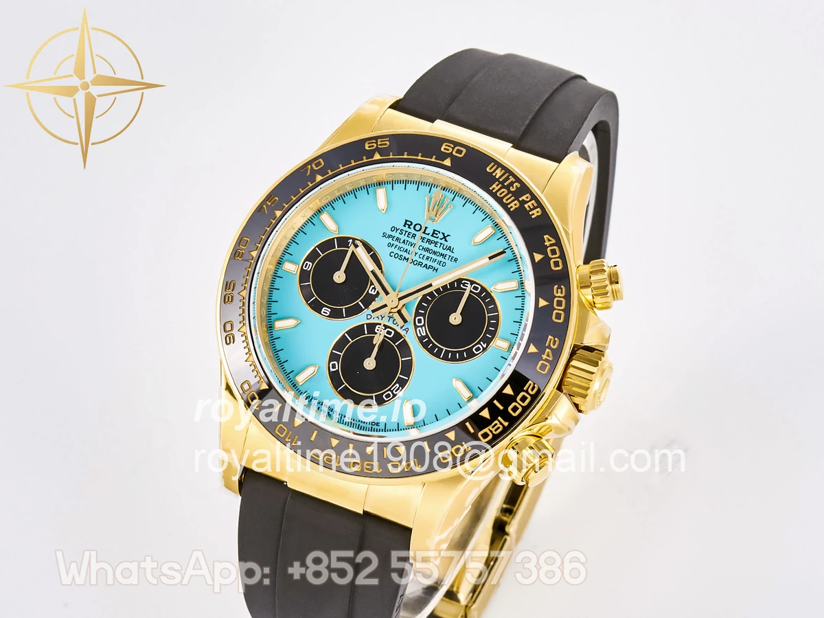 Rolex Daytona 126518 TMF Tiffany Blue Dial on Oysterflex Strap DD4131 - Image 3