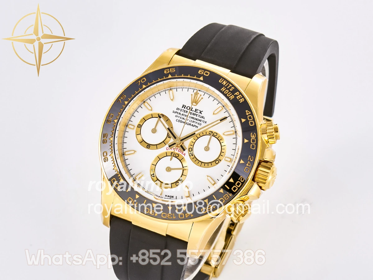 Rolex Daytona 126518 TMF White Dial on Oysterflex Strap DD4131 - Image 3