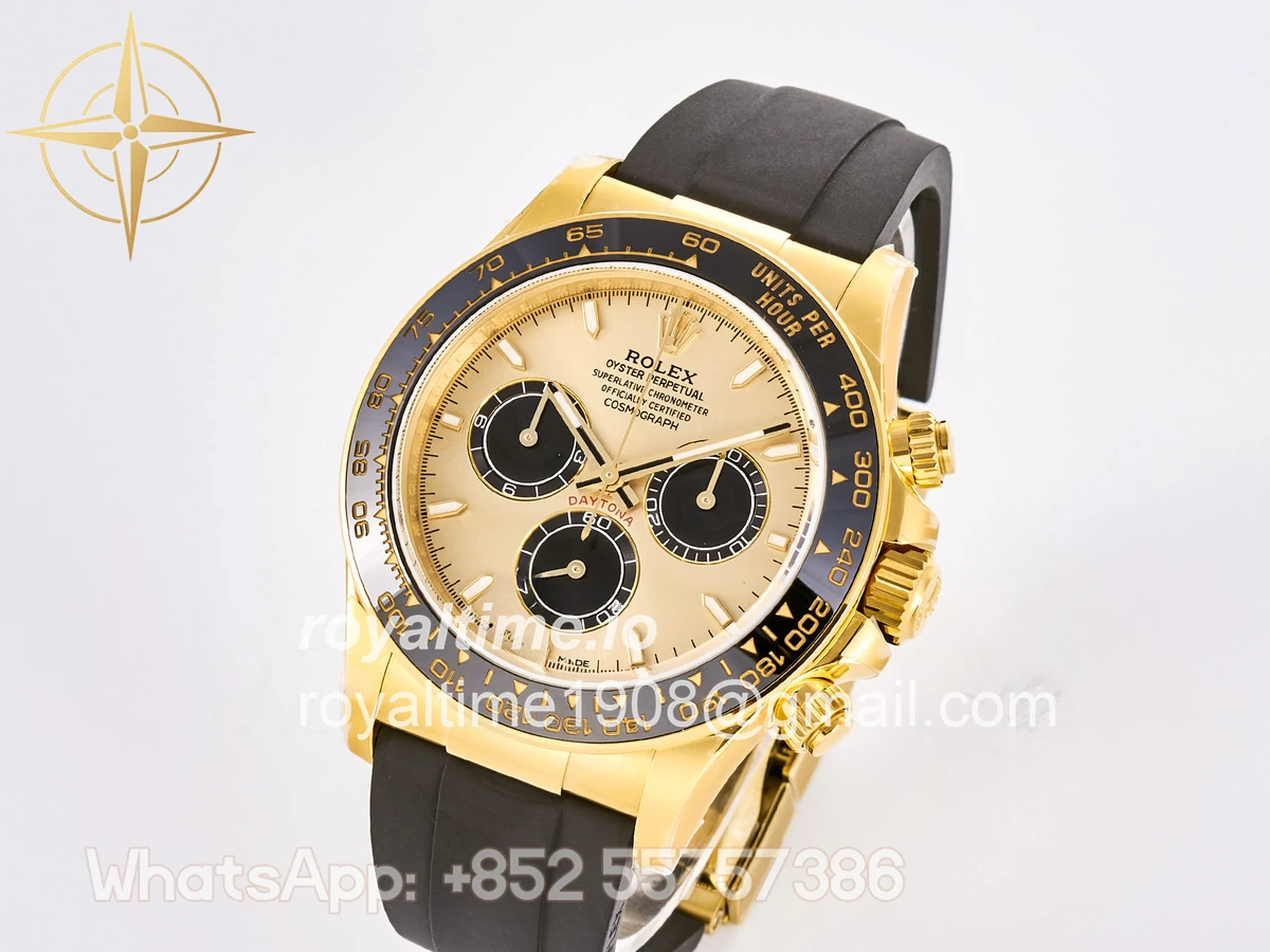 Rolex Daytona 126518 TMF YG/Black Dial on Oysterflex Strap DD4131 - Image 3