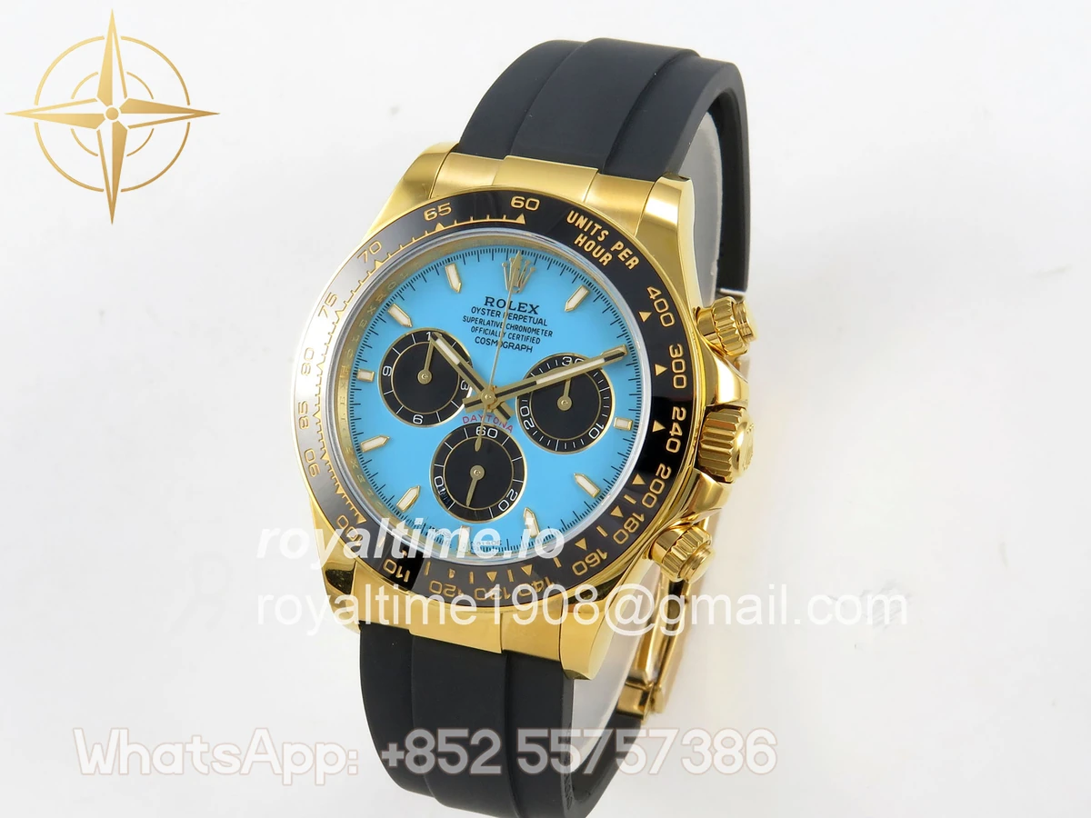 Rolex Daytona 126518 UFO Tiffany Turquoise Blue Dial on Oysterflex Strap UF4131 - Image 3