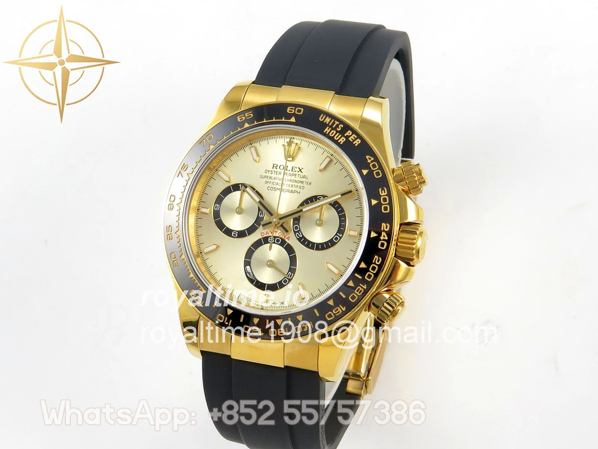 Rolex Daytona 126518 UFO YG Stick Dial on Oysterflex Strap UF4131 - Image 3
