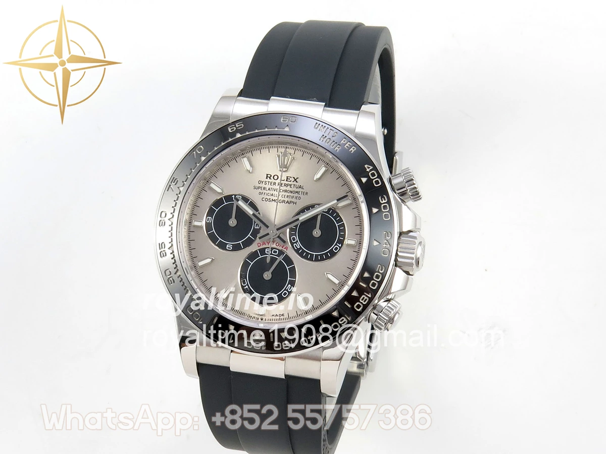 Rolex Daytona 126519 AVF Gray/Black Dial on Oysterflex Strap DD4131 (Mod) - Image 3